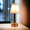 Velia gold cordless table lamp