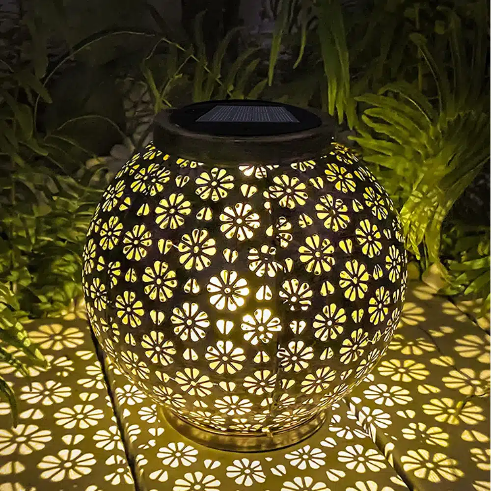 Lampe solaire décorative motif fleur Soara